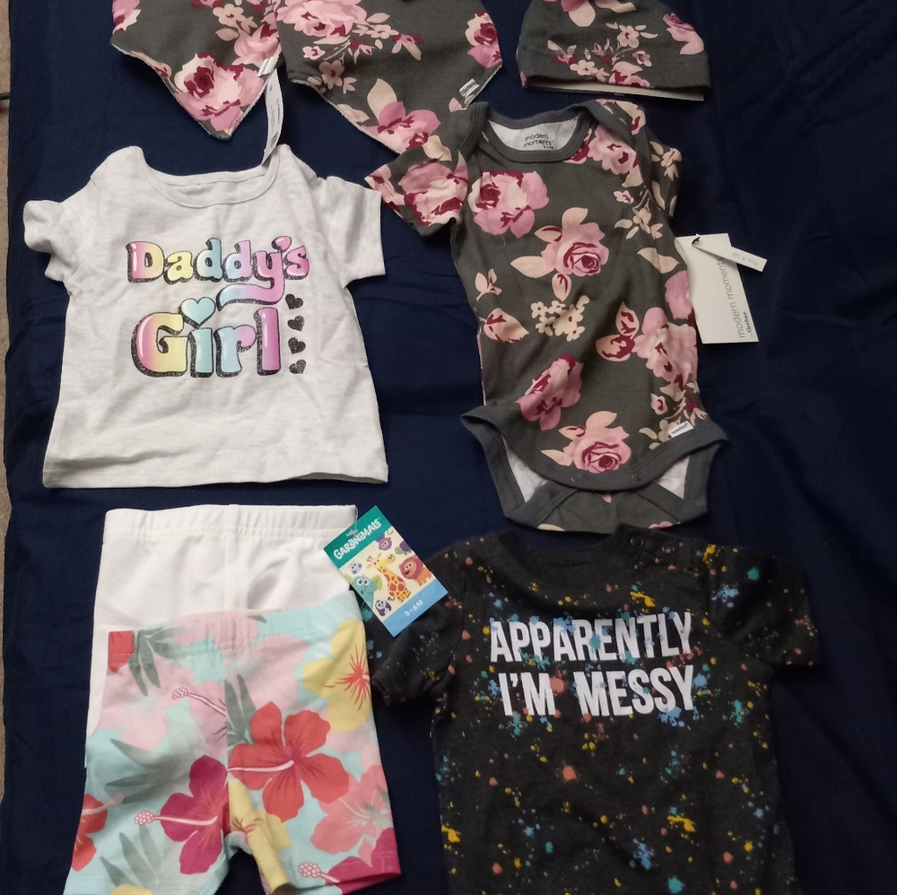 Brand New lot of girls clothes size 3 to 6 months with tags